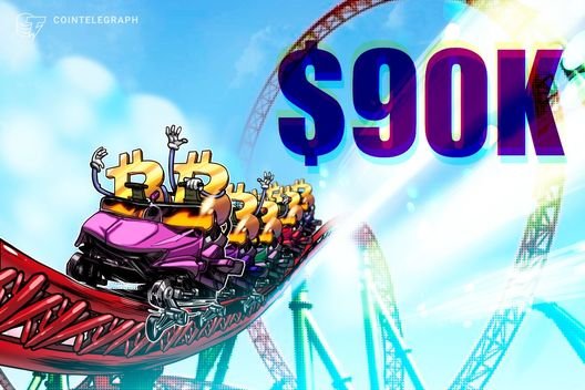Bitcoin gives up $90K at US open as two-week exchange outflows near 35K BTC