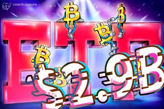 Spot Bitcoin ETF outflows total $2.9B as BTC price drops to new 2026 low