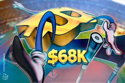 Bitcoin tops $68K after stock market rebound, strong earnings data boost risk appetite