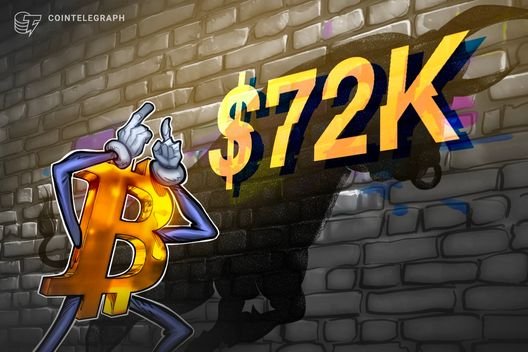 Bitcoin demand returns, giving bulls fuel to turn $72K to support